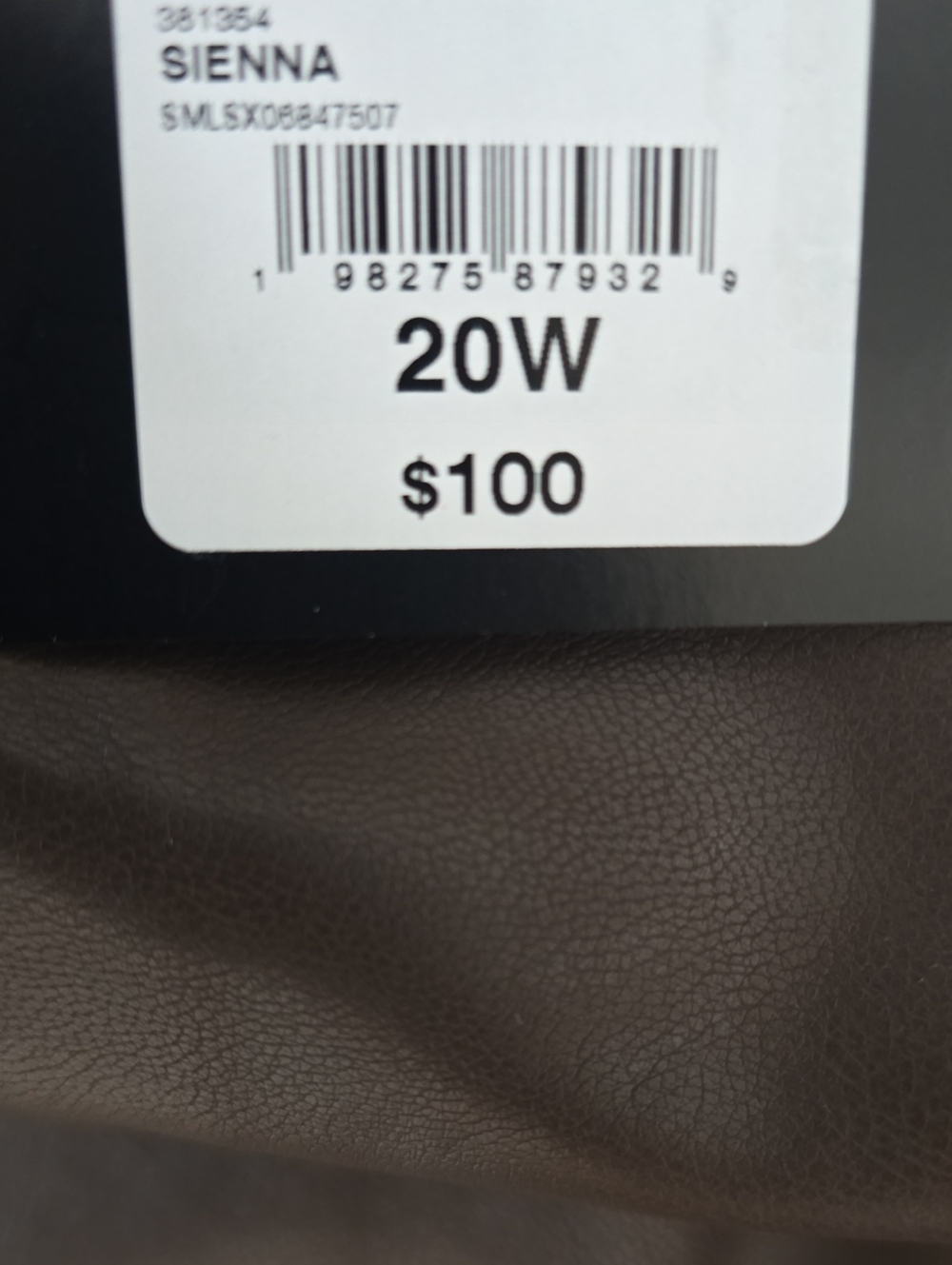 Ashley Graham Brand Women's Plus Size Brown Faux Leather Strapless Dress 20W - Picture 13 of 16